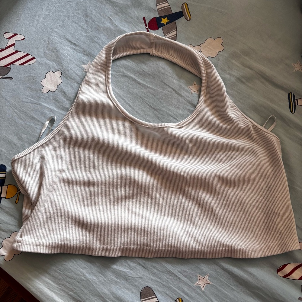 White Halter Top